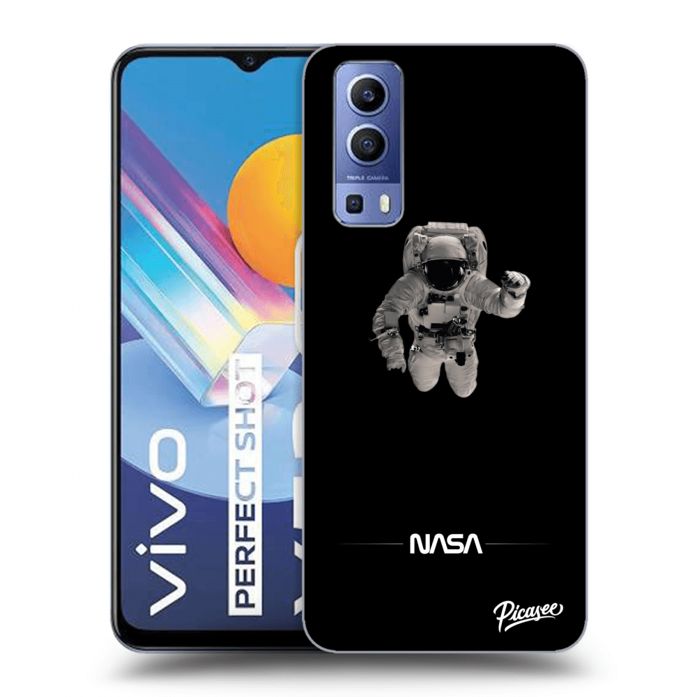 Picasee fekete szilikon tok az alábbi mobiltelefonokra Vivo Y52 5G - Astronaut Minimal