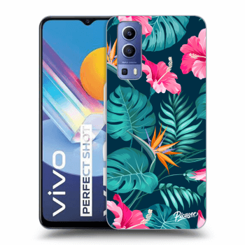 Szilikon tok erre a típusra Vivo Y52 5G - Pink Monstera