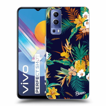 Picasee fekete szilikon tok az alábbi mobiltelefonokra Vivo Y52 5G - Pineapple Color