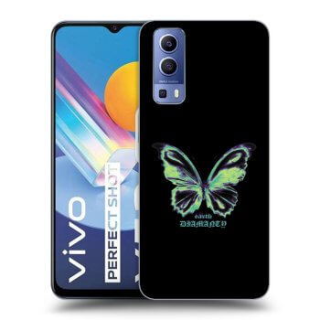 Picasee fekete szilikon tok az alábbi mobiltelefonokra Vivo Y52 5G - Diamanty Blue