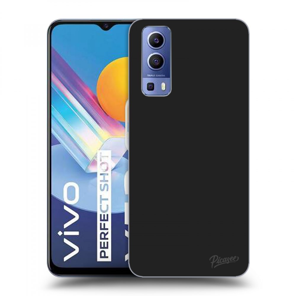 Picasee fekete szilikon tok az alábbi mobiltelefonokra Vivo Y52 5G - Clear