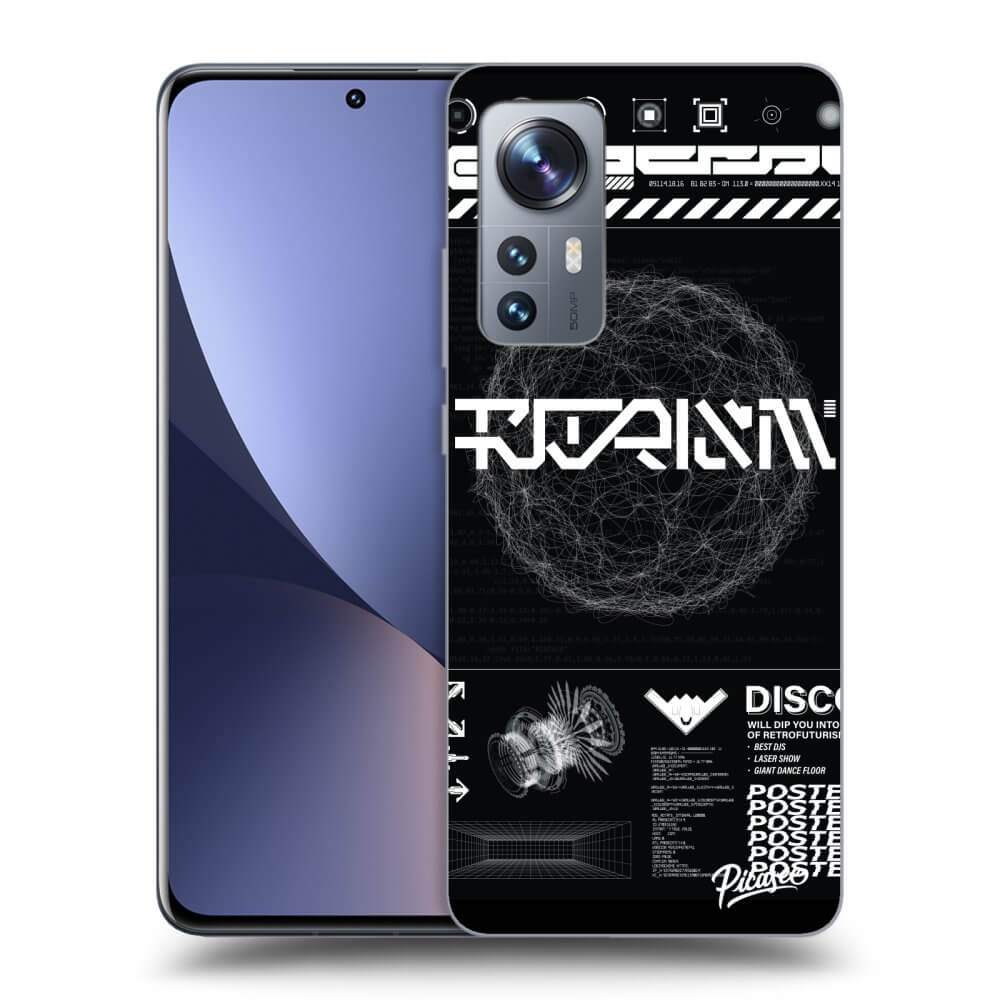 Picasee fekete szilikon tok az alábbi mobiltelefonokra Xiaomi 12X - BLACK DISCO