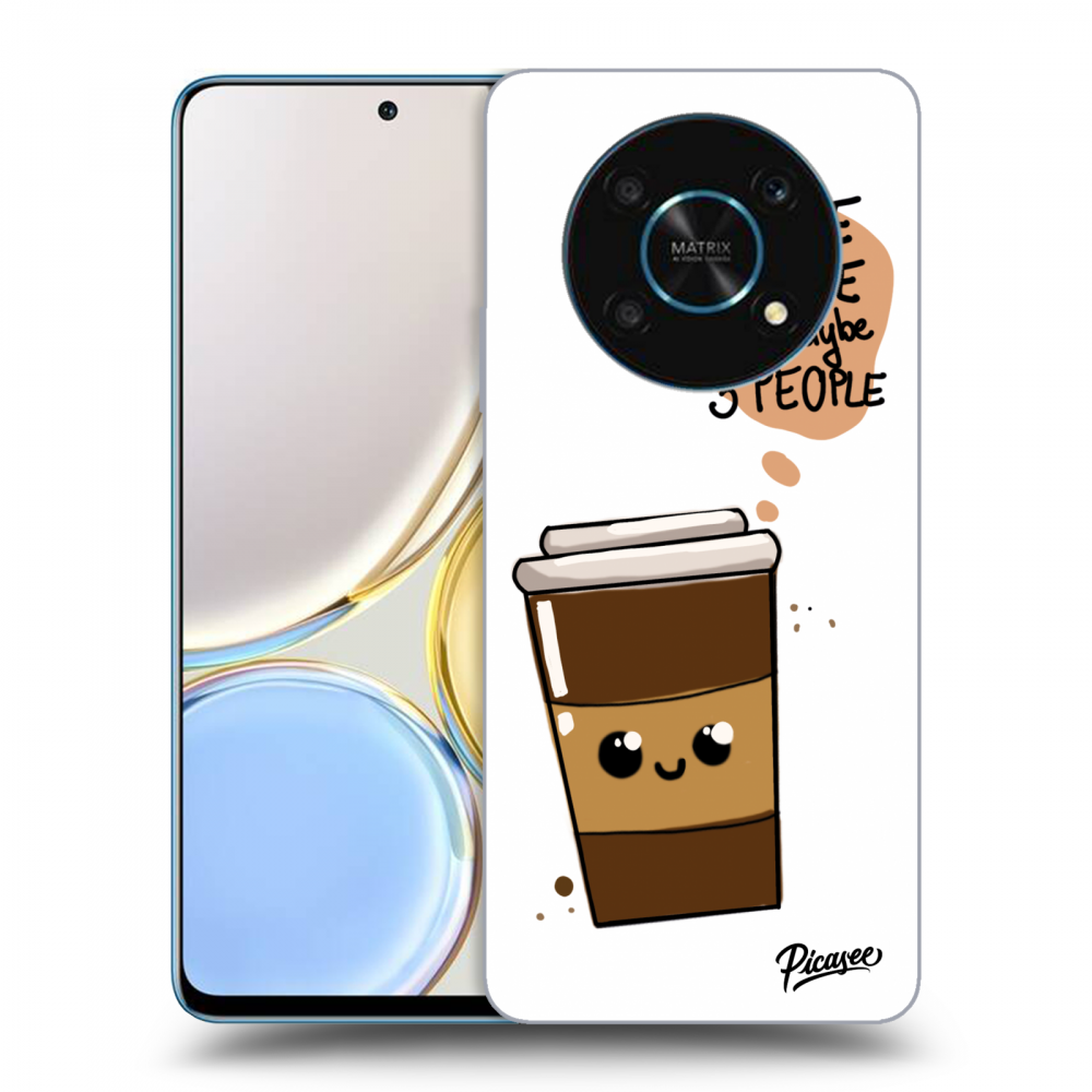 Picasee átlátszó szilikon tok az alábbi mobiltelefonokra Honor Magic4 Lite 5G - Cute coffee