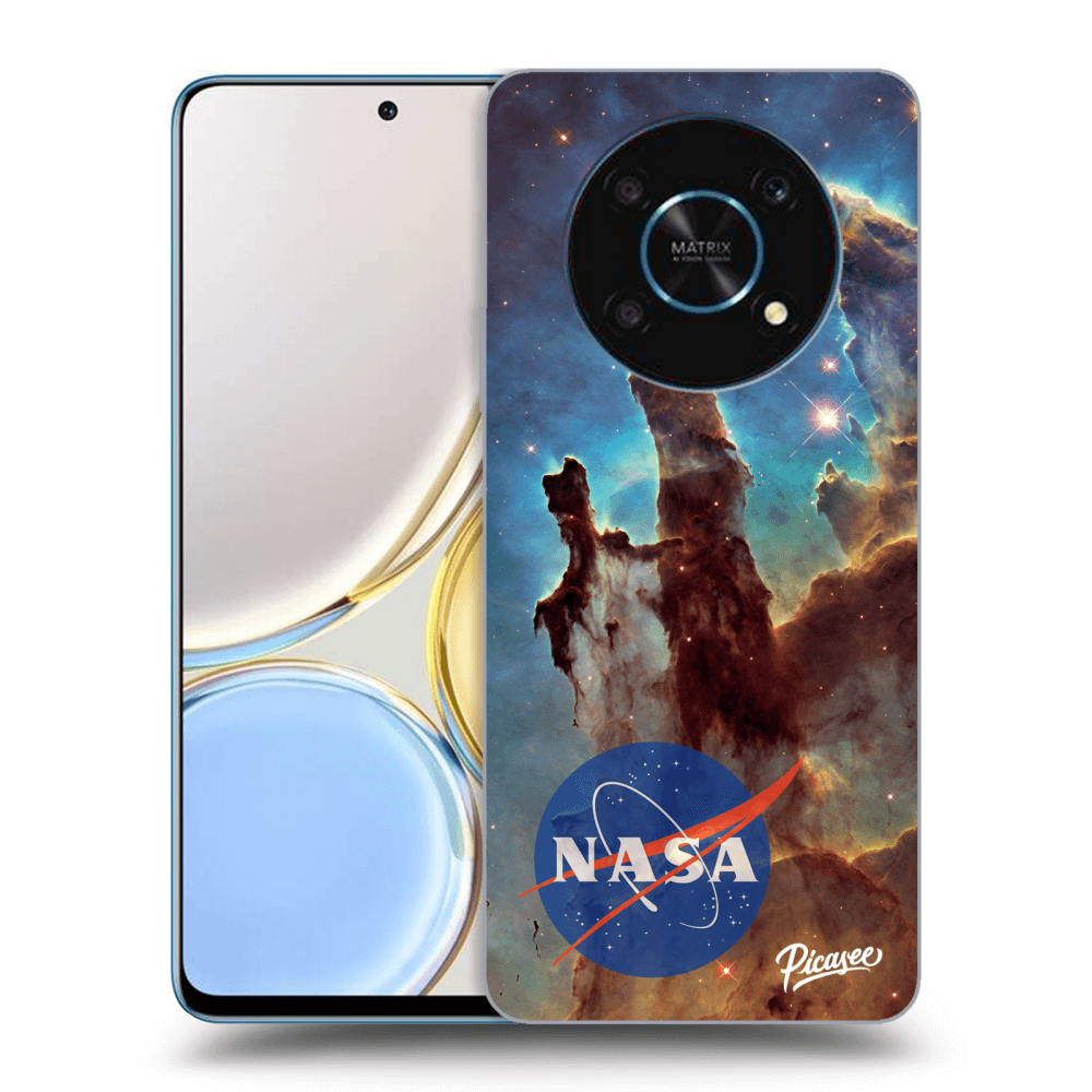 Picasee fekete szilikon tok az alábbi mobiltelefonokra Honor Magic4 Lite 5G - Eagle Nebula