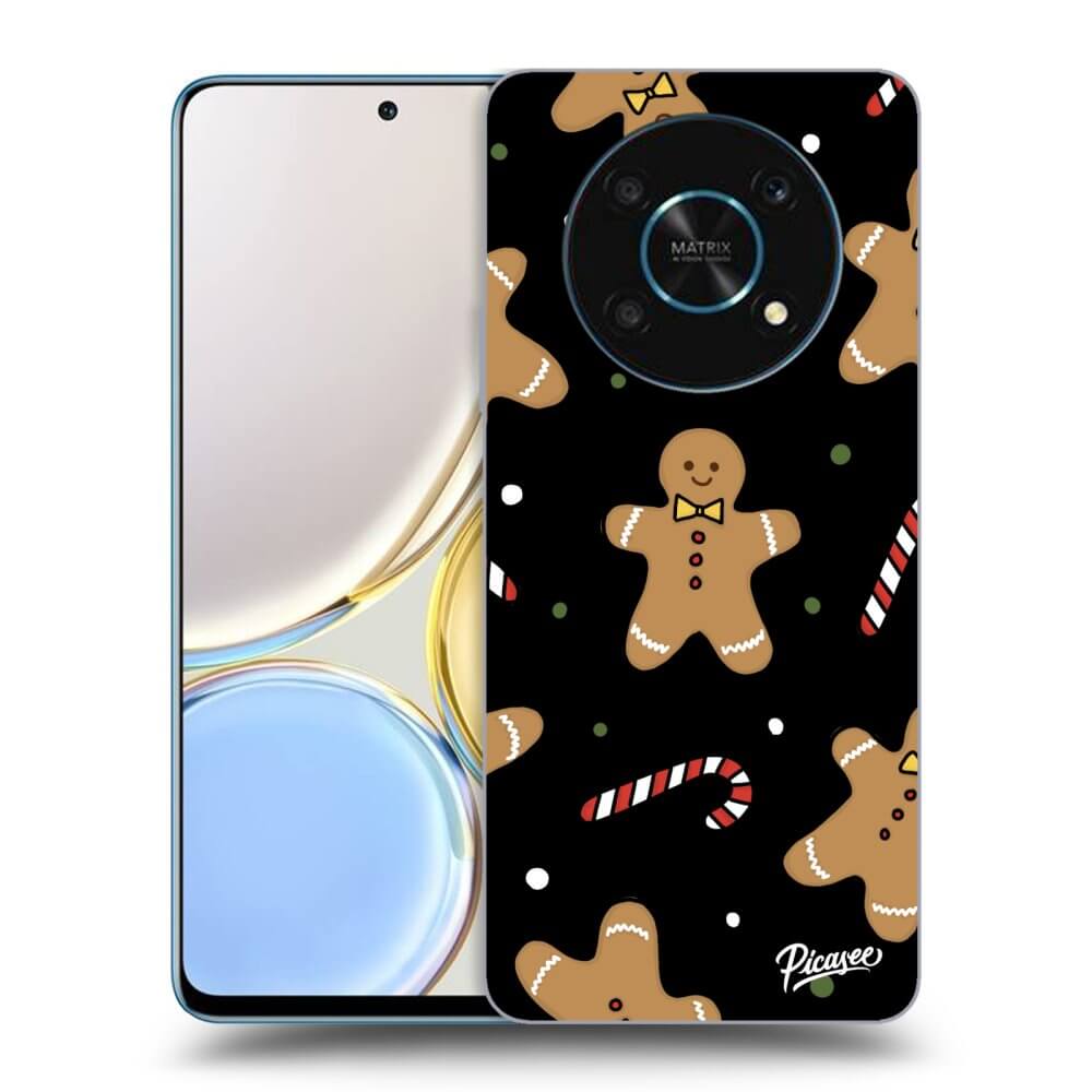 Picasee fekete szilikon tok az alábbi mobiltelefonokra Honor Magic4 Lite 5G - Gingerbread