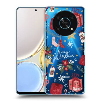Picasee átlátszó szilikon tok az alábbi mobiltelefonokra Honor Magic4 Lite 5G - Christmas