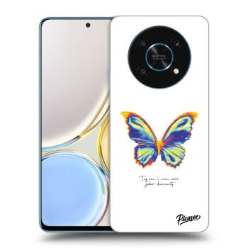 Picasee átlátszó szilikon tok az alábbi mobiltelefonokra Honor Magic4 Lite 5G - Diamanty White