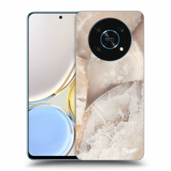 Picasee fekete szilikon tok az alábbi mobiltelefonokra Honor Magic4 Lite 5G - Cream marble
