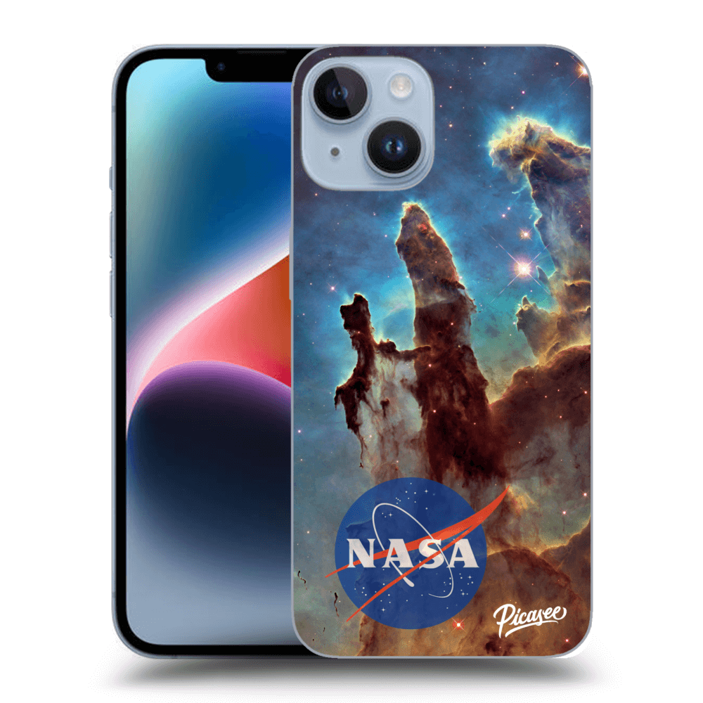 Picasee átlátszó szilikon tok az alábbi mobiltelefonokra Apple iPhone 14 - Eagle Nebula