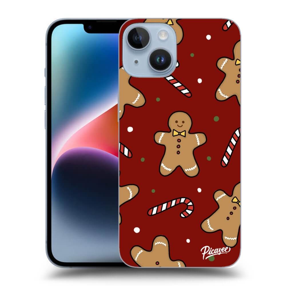 Picasee átlátszó szilikon tok az alábbi mobiltelefonokra Apple iPhone 14 - Gingerbread 2