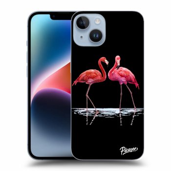 Picasee ULTIMATE CASE MagSafe Apple iPhone 14 - készülékre - Flamingos couple