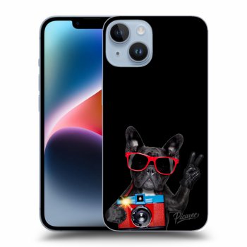 Szilikon tok erre a típusra Apple iPhone 14 - French Bulldog