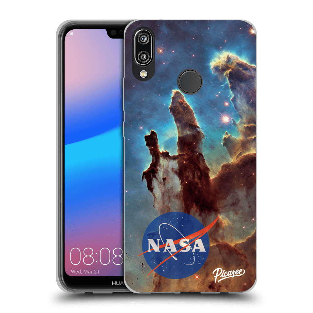 Picasee átlátszó szilikon tok az alábbi mobiltelefonokra Huawei P20 Lite - Eagle Nebula