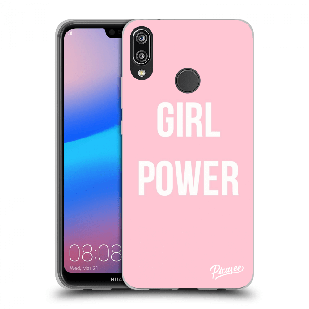 Picasee átlátszó szilikon tok az alábbi mobiltelefonokra Huawei P20 Lite - Girl power