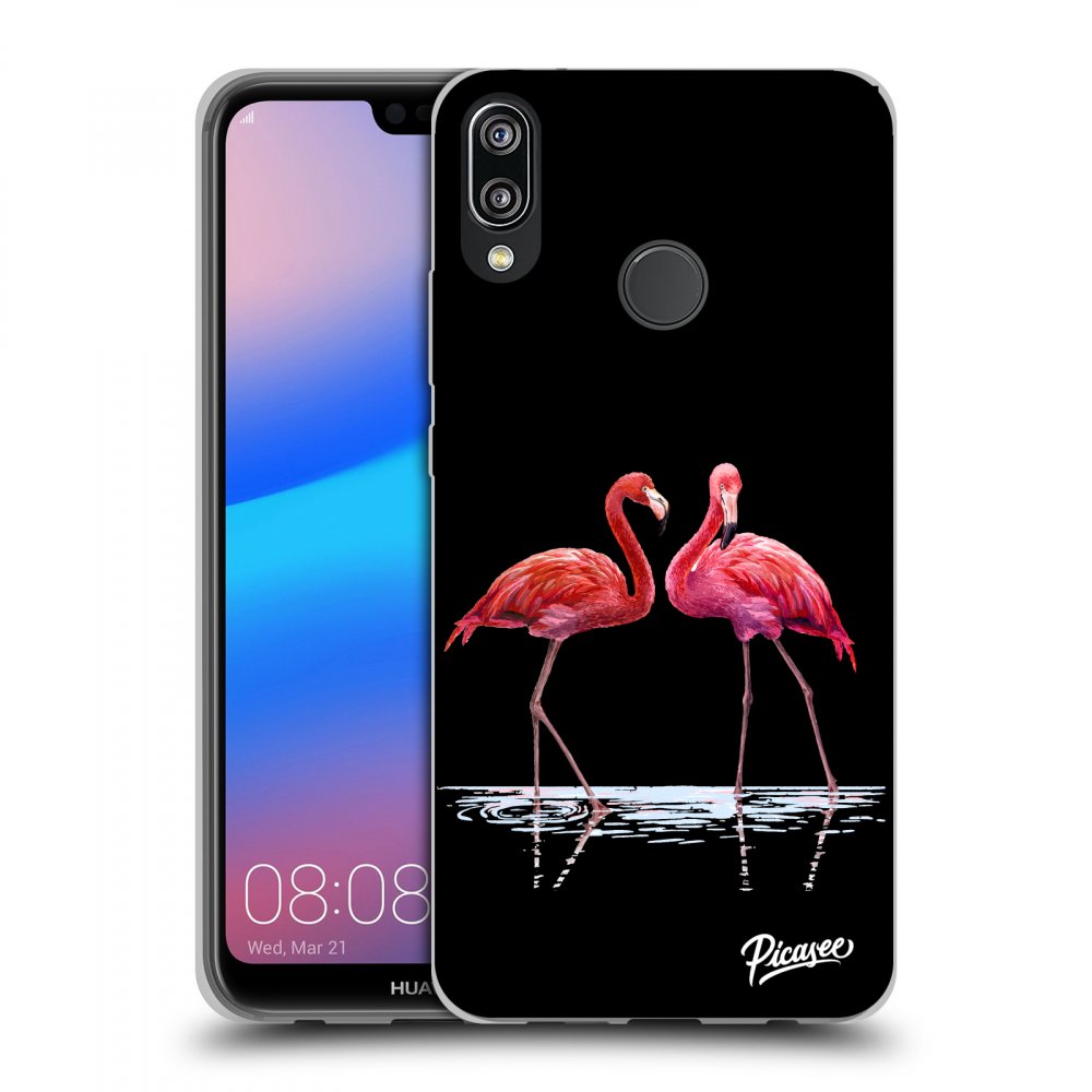 Picasee ULTIMATE CASE Huawei P20 Lite - készülékre - Flamingos couple