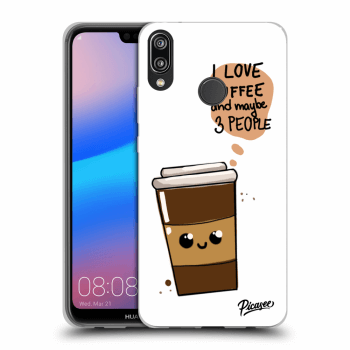 Szilikon tok erre a típusra Huawei P20 Lite - Cute coffee