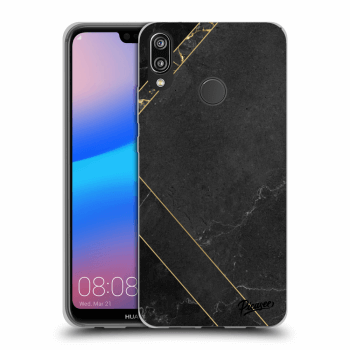 Szilikon tok erre a típusra Huawei P20 Lite - Black tile