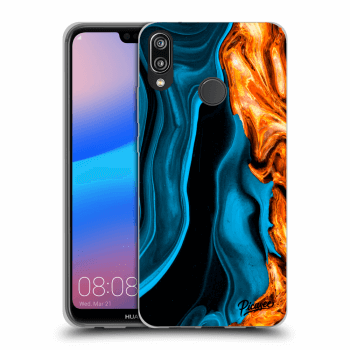 Szilikon tok erre a típusra Huawei P20 Lite - Gold blue