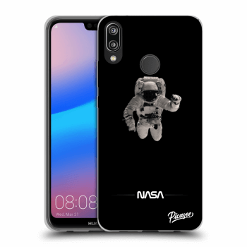 Picasee fekete szilikon tok az alábbi mobiltelefonokra Huawei P20 Lite - Astronaut Minimal