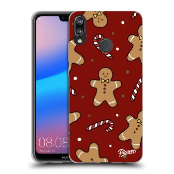 Picasee fekete szilikon tok az alábbi mobiltelefonokra Huawei P20 Lite - Gingerbread 2