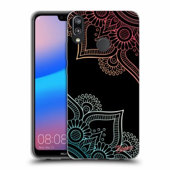 Szilikon tok erre a típusra Huawei P20 Lite - Flowers pattern