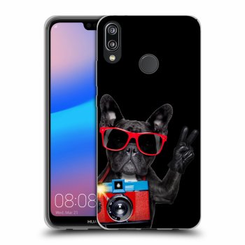 Szilikon tok erre a típusra Huawei P20 Lite - French Bulldog