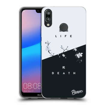 Picasee fekete szilikon tok az alábbi mobiltelefonokra Huawei P20 Lite - Life - Death