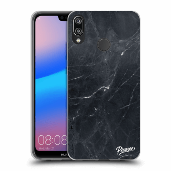 Szilikon tok erre a típusra Huawei P20 Lite - Black marble