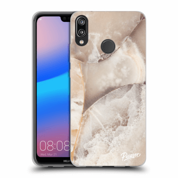 Szilikon tok erre a típusra Huawei P20 Lite - Cream marble