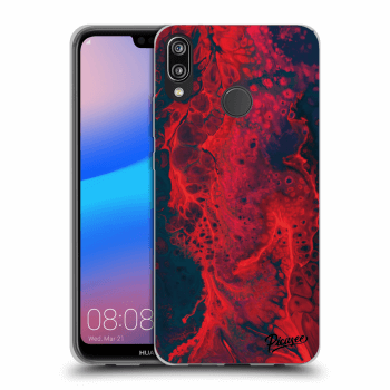 Szilikon tok erre a típusra Huawei P20 Lite - Organic red