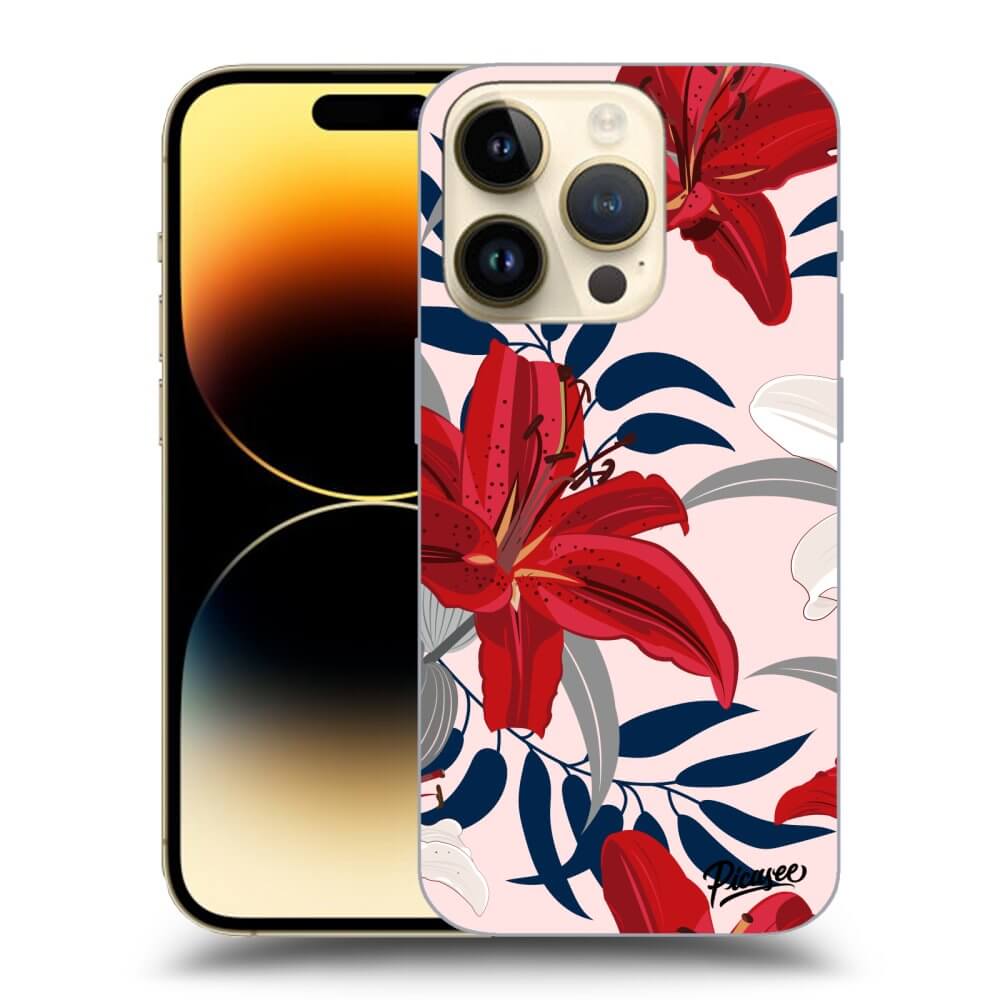 Picasee ULTIMATE CASE MagSafe Apple iPhone 14 Pro - készülékre - Red Lily