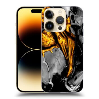 Szilikon tok erre a típusra Apple iPhone 14 Pro - Black Gold