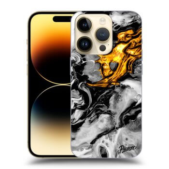 Szilikon tok erre a típusra Apple iPhone 14 Pro - Black Gold 2