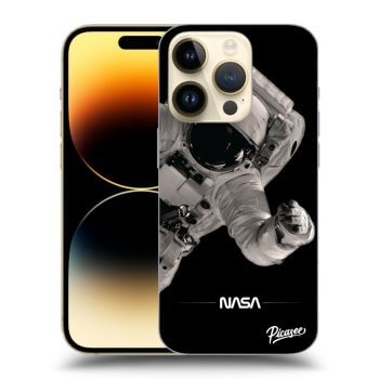 Picasee fekete szilikon tok az alábbi mobiltelefonokra Apple iPhone 14 Pro - Astronaut Big