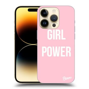Picasee fekete szilikon tok az alábbi mobiltelefonokra Apple iPhone 14 Pro - Girl power