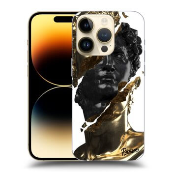 Szilikon tok erre a típusra Apple iPhone 14 Pro - Gold - Black