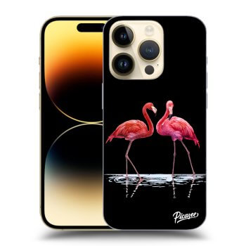 Szilikon tok erre a típusra Apple iPhone 14 Pro - Flamingos couple