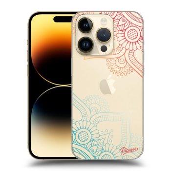 Picasee átlátszó szilikon tok az alábbi mobiltelefonokra Apple iPhone 14 Pro - Flowers pattern