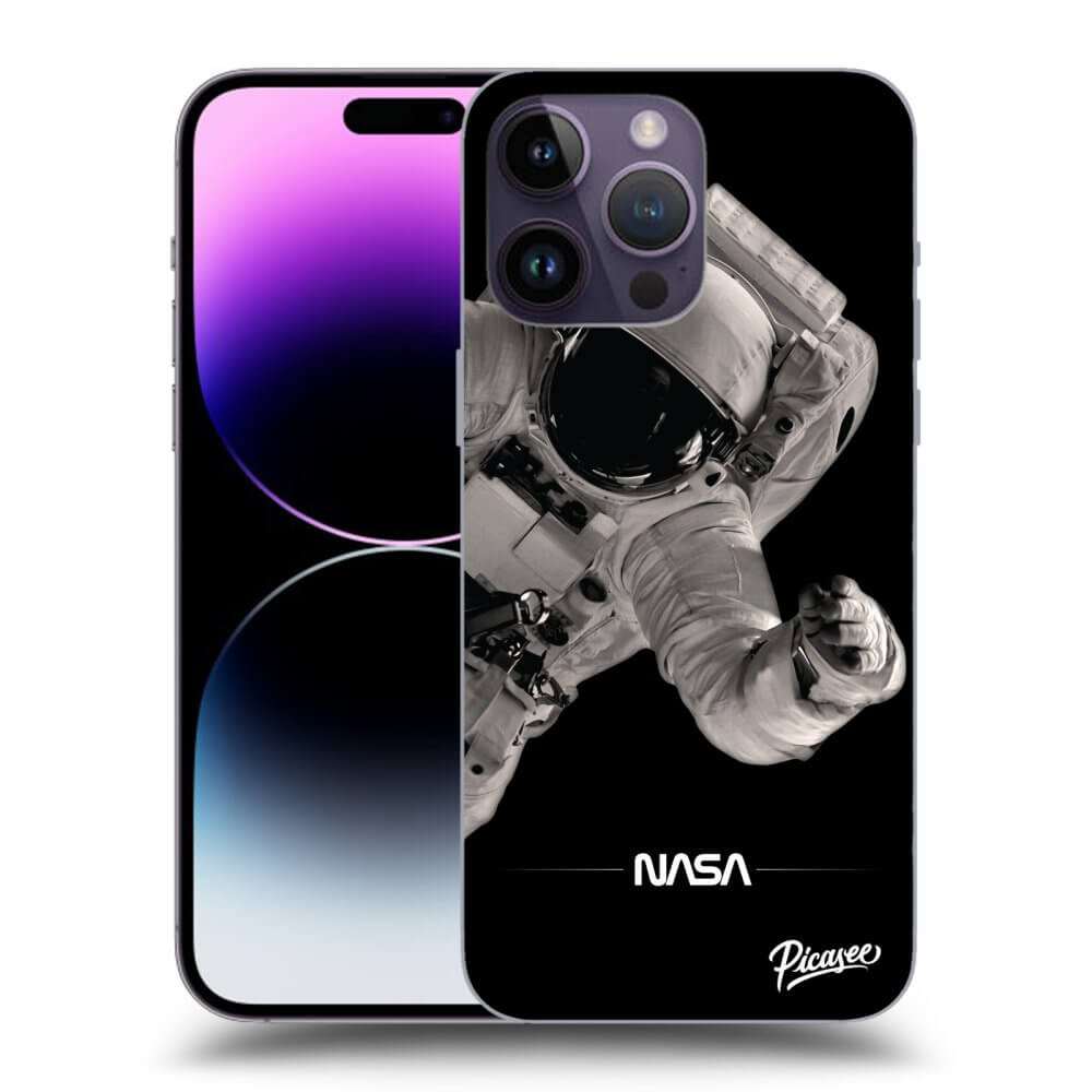 Picasee fekete szilikon tok az alábbi mobiltelefonokra Apple iPhone 14 Pro Max - Astronaut Big
