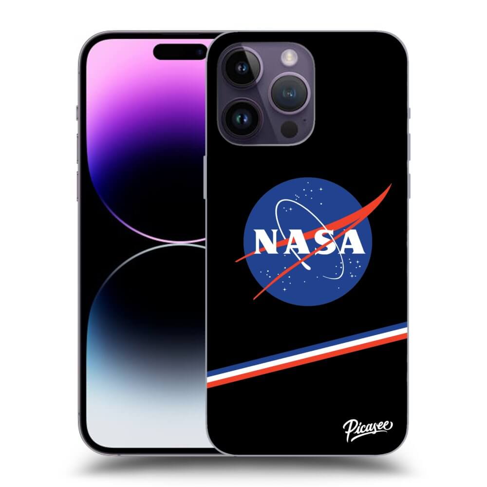 Picasee fekete szilikon tok az alábbi mobiltelefonokra Apple iPhone 14 Pro Max - NASA Original