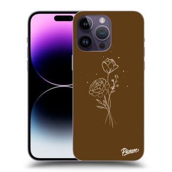 Picasee ULTIMATE CASE MagSafe Apple iPhone 14 Pro Max - készülékre - Brown flowers