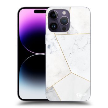 Szilikon tok erre a típusra Apple iPhone 14 Pro Max - White tile