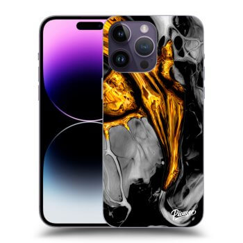 Szilikon tok erre a típusra Apple iPhone 14 Pro Max - Black Gold