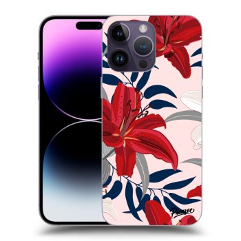 Szilikon tok erre a típusra Apple iPhone 14 Pro Max - Red Lily