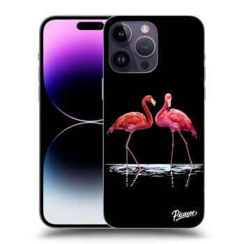 Szilikon tok erre a típusra Apple iPhone 14 Pro Max - Flamingos couple