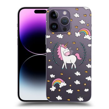 Picasee átlátszó szilikon tok az alábbi mobiltelefonokra Apple iPhone 14 Pro Max - Unicorn star heaven
