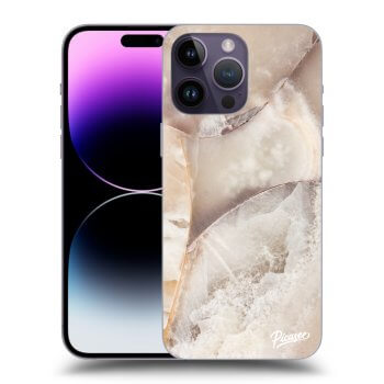 Szilikon tok erre a típusra Apple iPhone 14 Pro Max - Cream marble