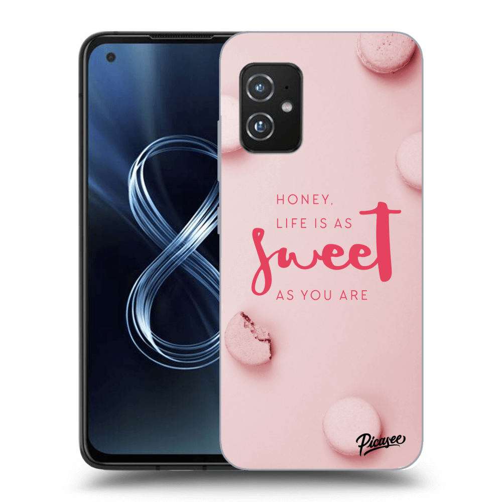 Picasee átlátszó szilikon tok az alábbi mobiltelefonokra Asus Zenfone 8 ZS590KS - Life is as sweet as you are