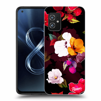 Picasee átlátszó szilikon tok az alábbi mobiltelefonokra Asus Zenfone 8 ZS590KS - Flowers and Berries