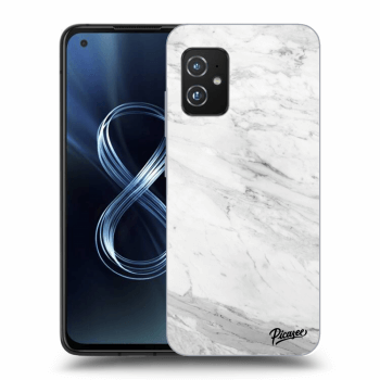 Picasee átlátszó szilikon tok az alábbi mobiltelefonokra Asus Zenfone 8 ZS590KS - White marble